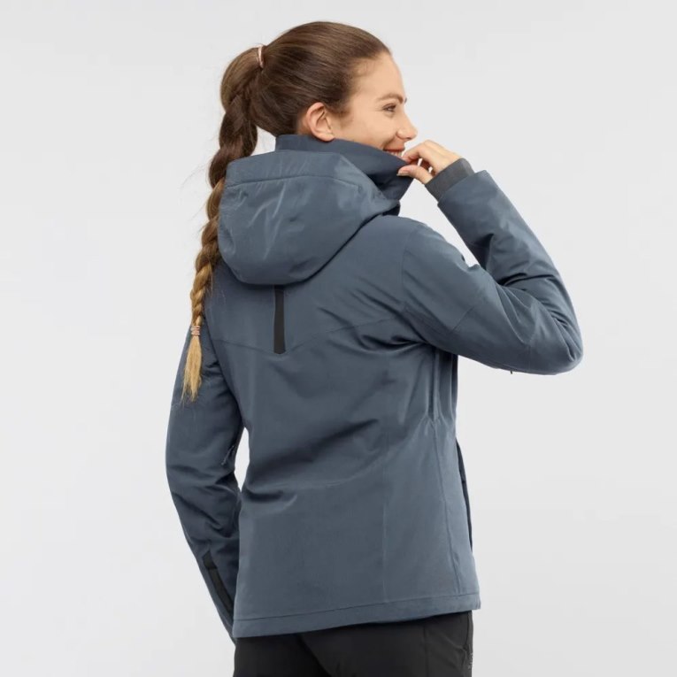 Navy Salomon Speed Women's Insulated Jackets | IE MF5703